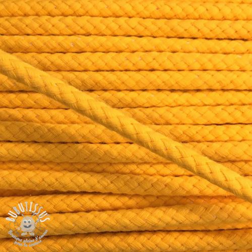 Cordon coton 8 mm yellow