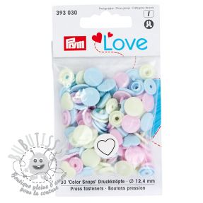 Boutons pressions Colorsnaps PRYM Love Hearts 1