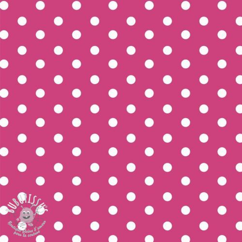 Tissu coton Dots pink