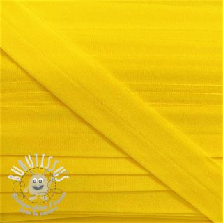 Biais élastique mat 20 mm jaune