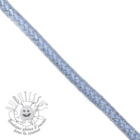 Cordon lurex 10 mm light blue
