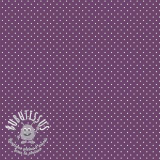 Tissu coton Petit dots purple