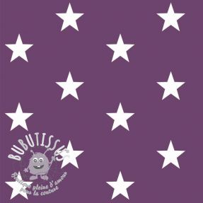 Tissu coton Stars purple