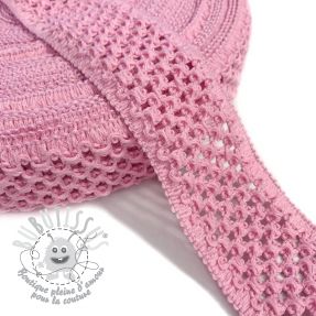 Élastique tricoté 5 cm pink