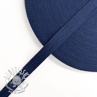 Ruban Sangle coton Sergé 15 mm dark blue