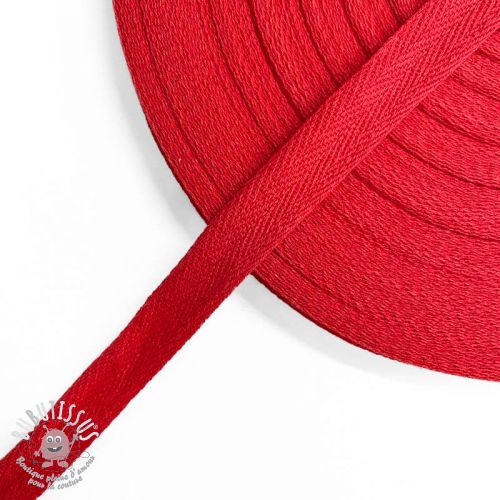 Ruban Sangle coton Sergé 15 mm red