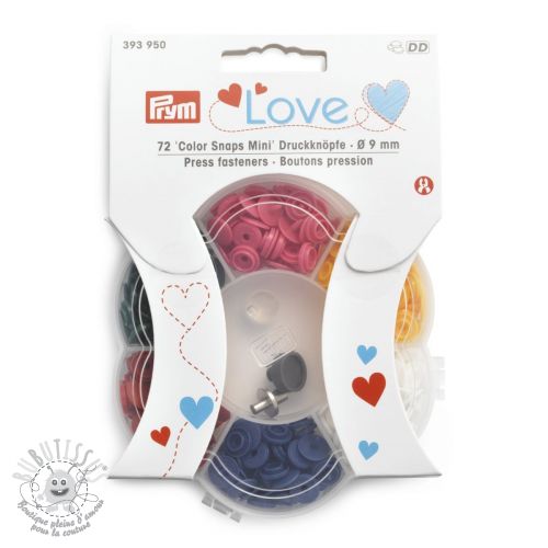 Prym Love Snaps Mini boîte 6 couleurs