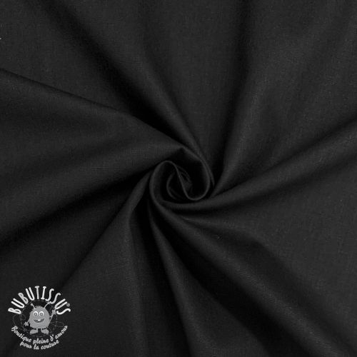 Tissu Popeline de coton black