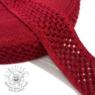 Élastique tricoté 5 cm red