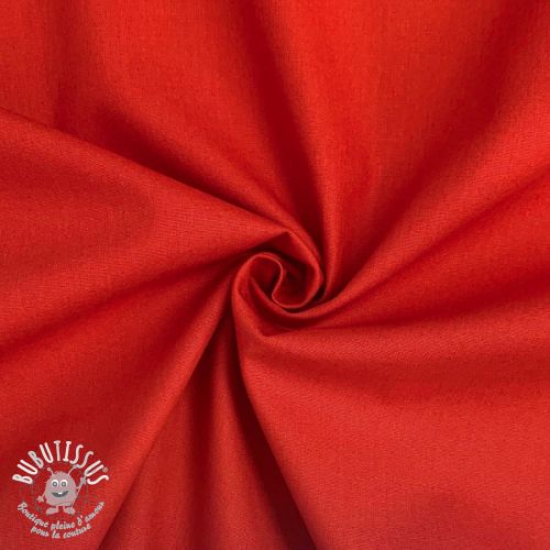 Tissu Popeline de coton red