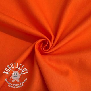 Tissu Popeline de coton orange