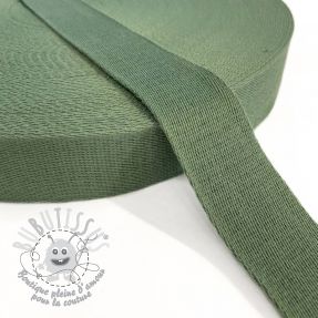 Sangle coton 4 cm old green