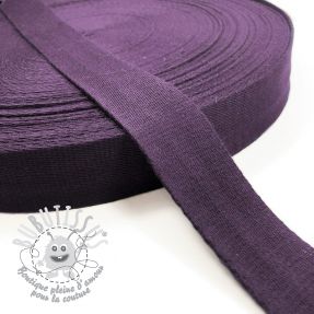 Sangle coton 4 cm violet