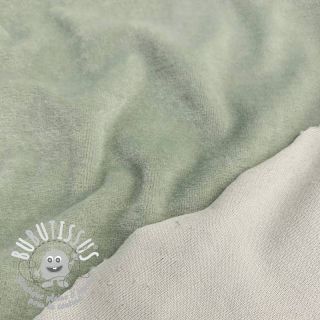 Tissu velours jersey seafoam