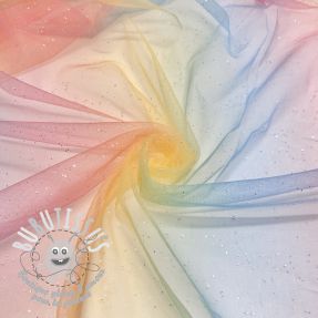 Tulle pour jupe tutu Rainbow glitter design D