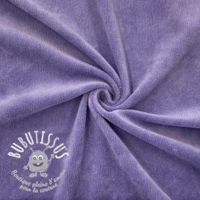 Tissu velours jersey lavender