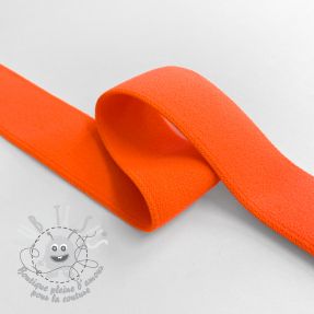 Élastique lisse 2,5 cm neon orange