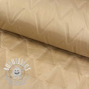 Tissu matelassé Triangle camel