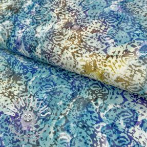 Tissu coton UNIQUE BATIK design M lavender
